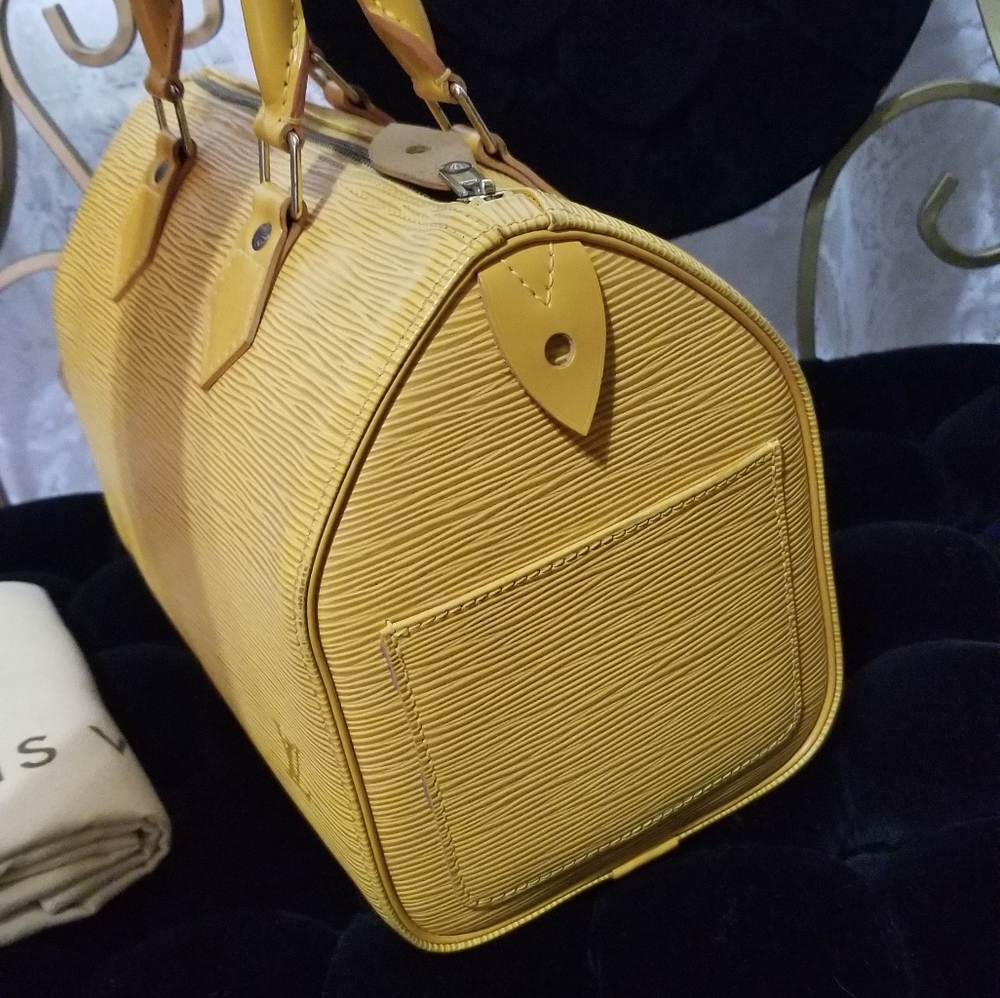 Louis Vuitton yellow speedy bag - Picture 7 of 9